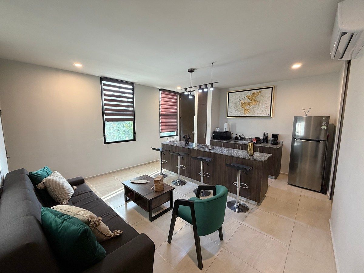 Apartamento mobiliado, em um condomínio com piscina, perto de Cumbres., foto 1 de 14