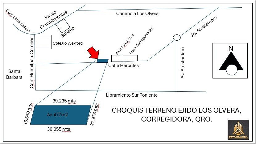 Lote comercial em De la Saca, Corregidora, foto 11 de 11