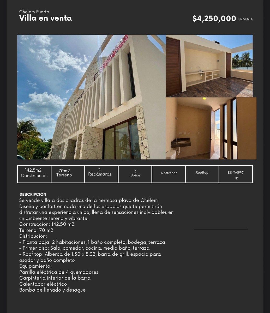 Villa en Chelem, Progreso, foto 11 de 14