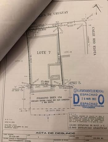 Lot in Sonora, Mexicali, photo 5 of 5