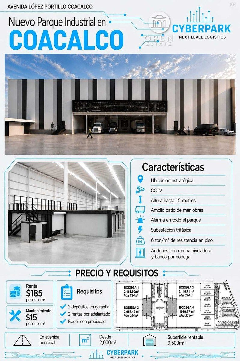 Galpão industrial em El Laurel, Coacalco de Berriozábal, foto 7 de 16