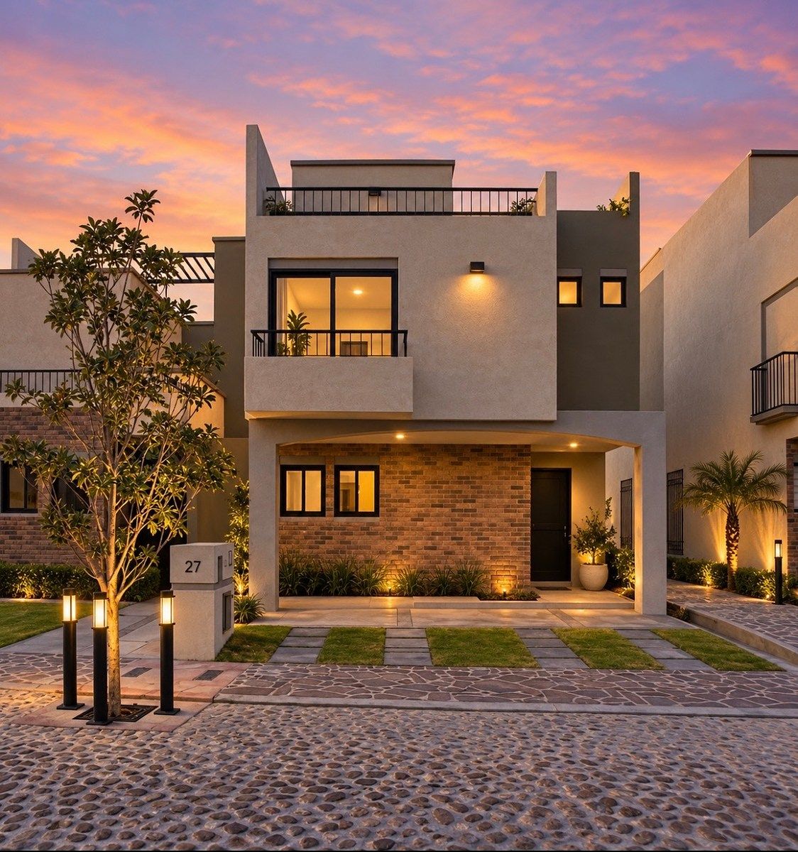 Masterful Architecture at Picasso Model Home at Óleo, Zirándaro