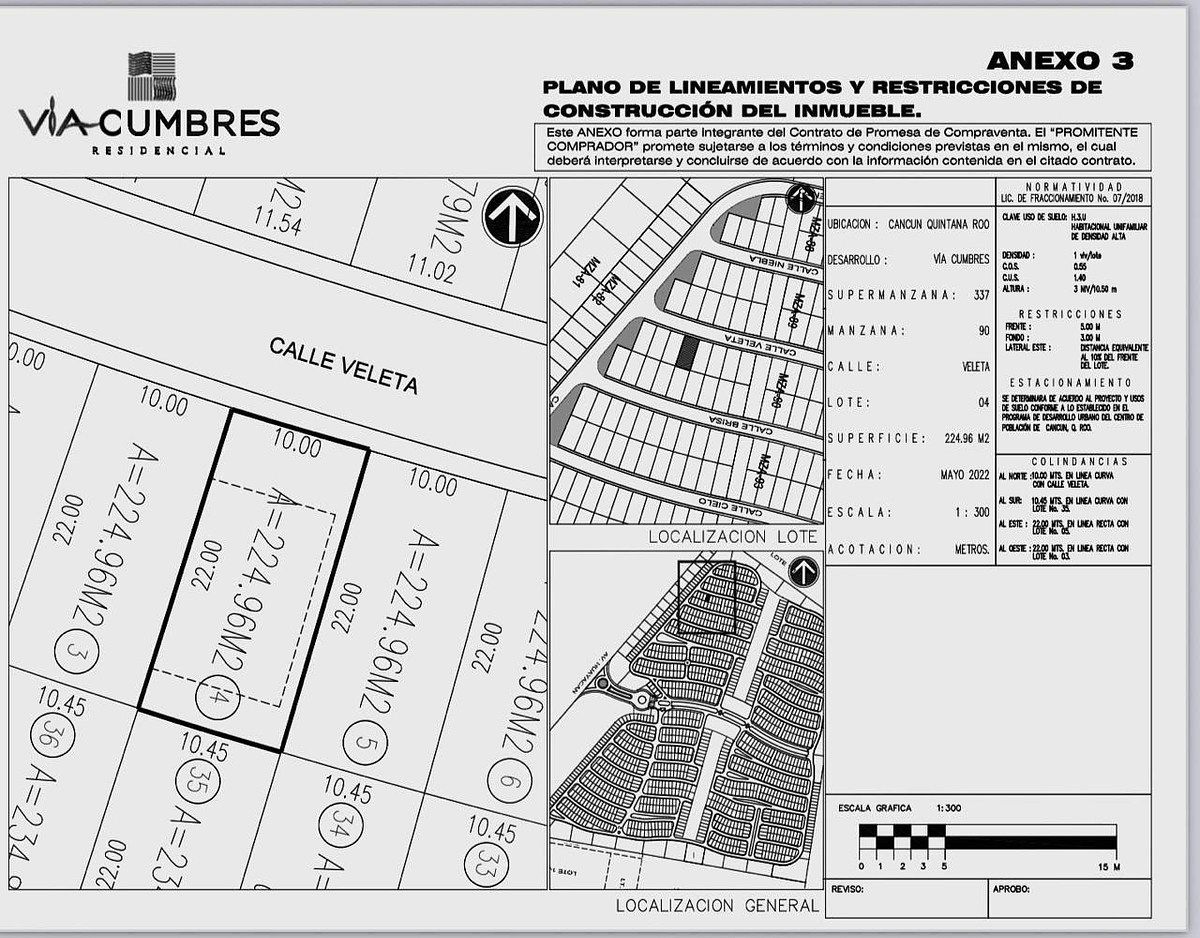 Lote em Vía Cumbres Residencial, Benito Juárez, foto 10 de 11