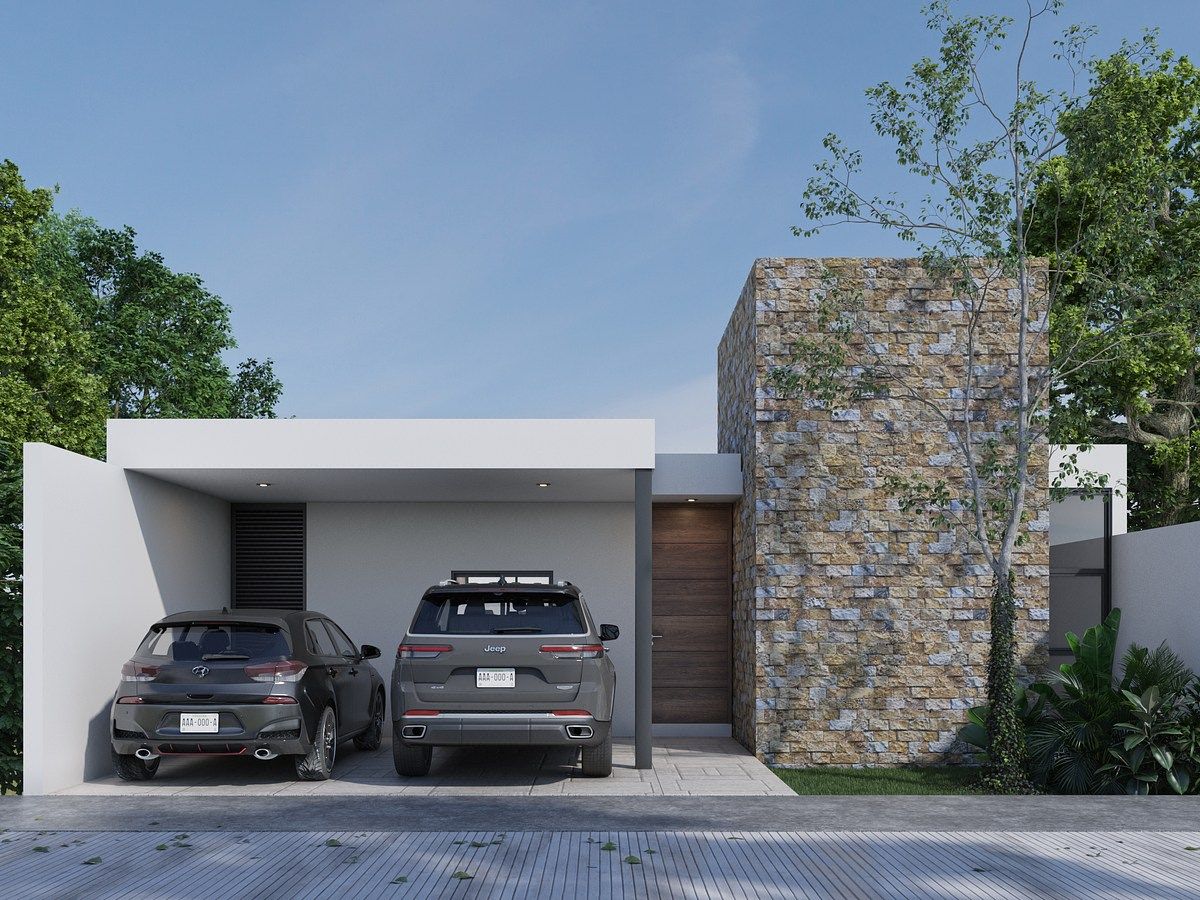 Casa de Una Planta en Venta en Mérida Modelo D-149 en Privada Gran Bosco, Conkal