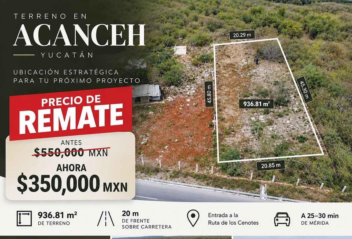 Acanceh, Terreno en Remate, foto 1 de 5
