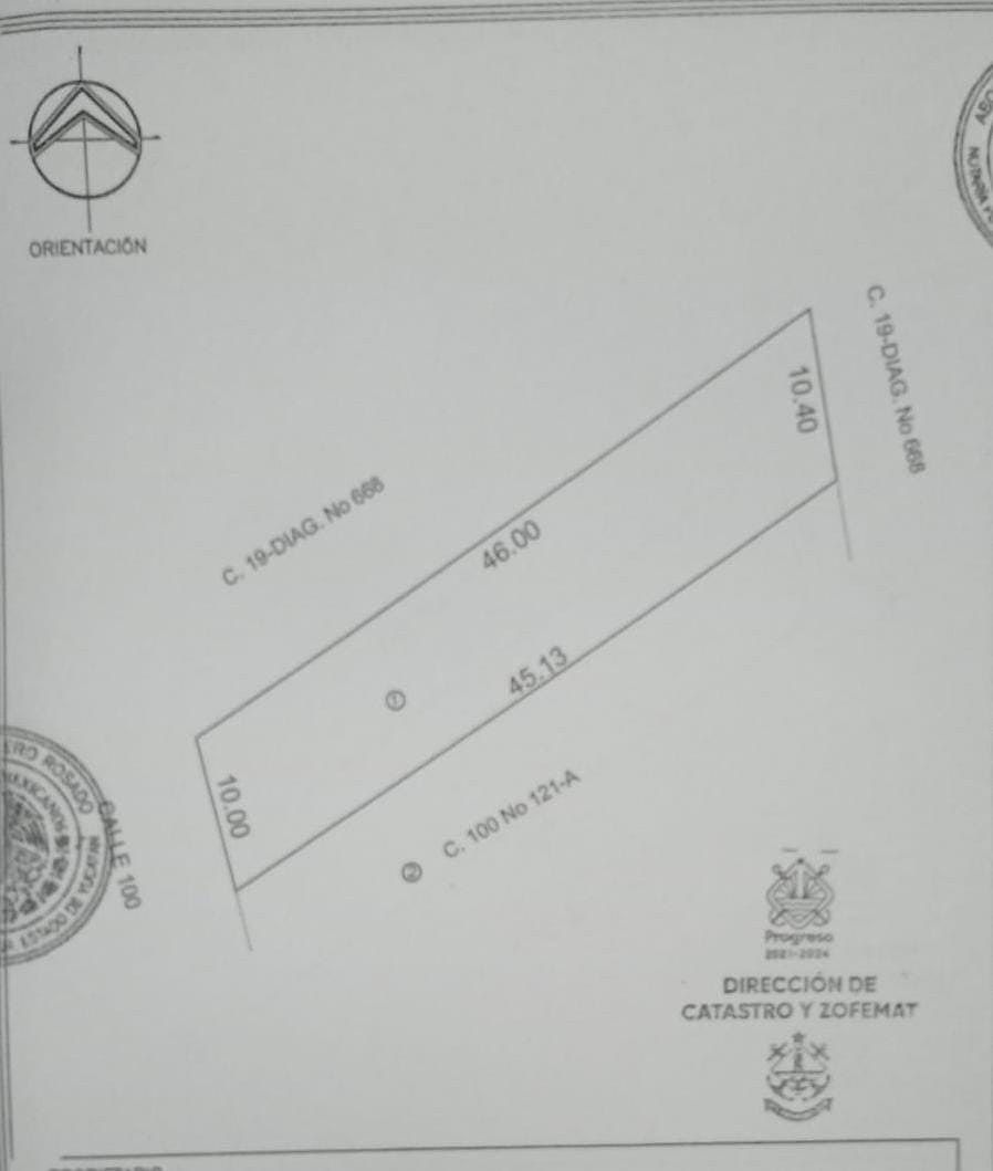 Izamal, plano catastral, foto 7 de 7