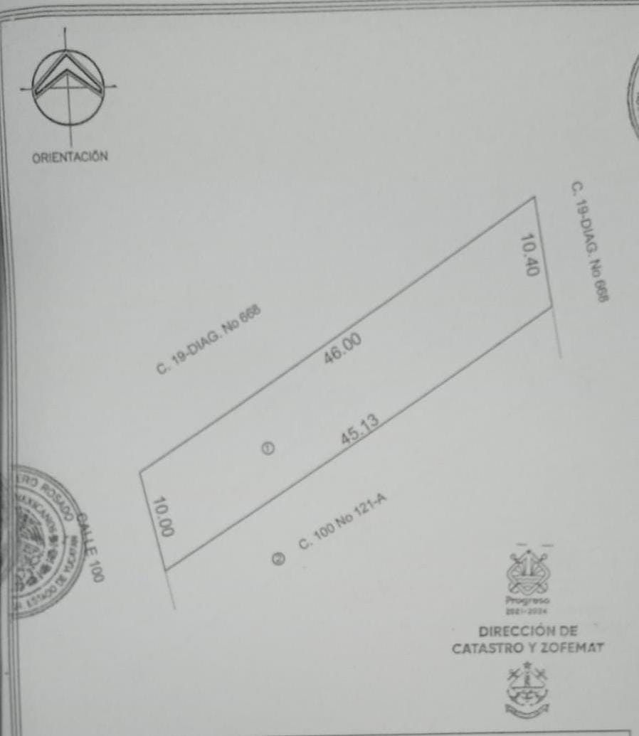 Chelem, Croquis catastral, foto 2 de 5