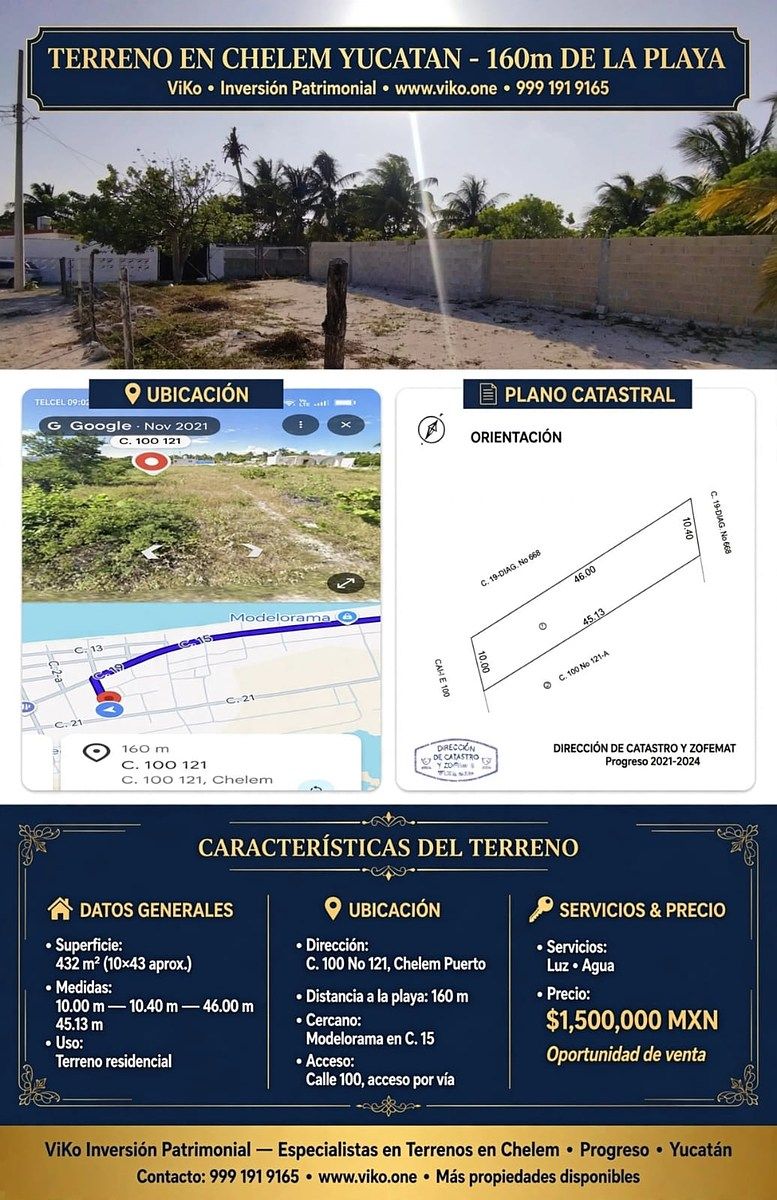 chelem, datos del terreno, foto 5 de 5