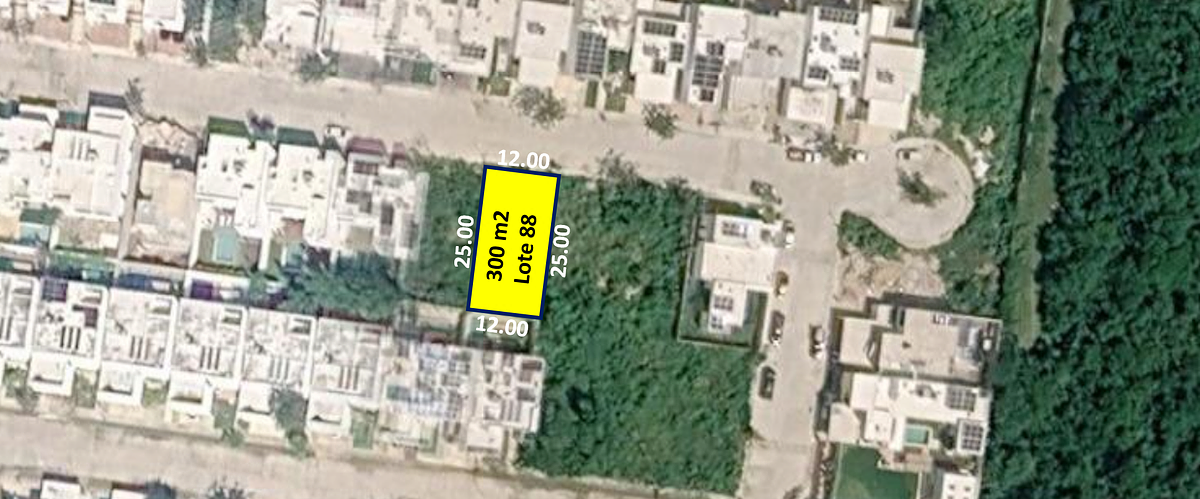 Terreno de 300 m2 (Lote 88) en la Privada Residencial Tamora en Conkal Yucatán