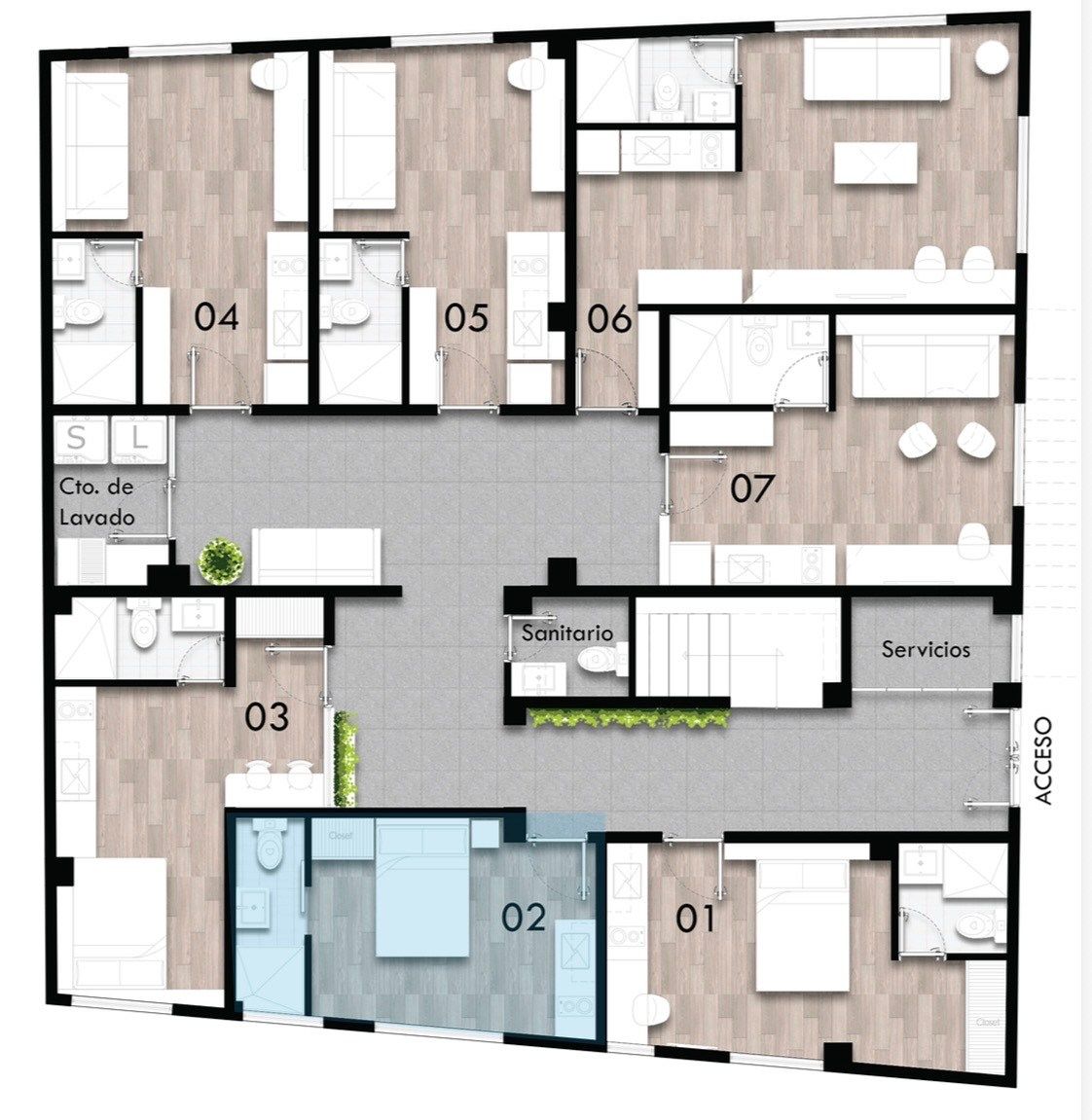 Apartamento em San Ángel, Álvaro Obregón, foto 2 de 9