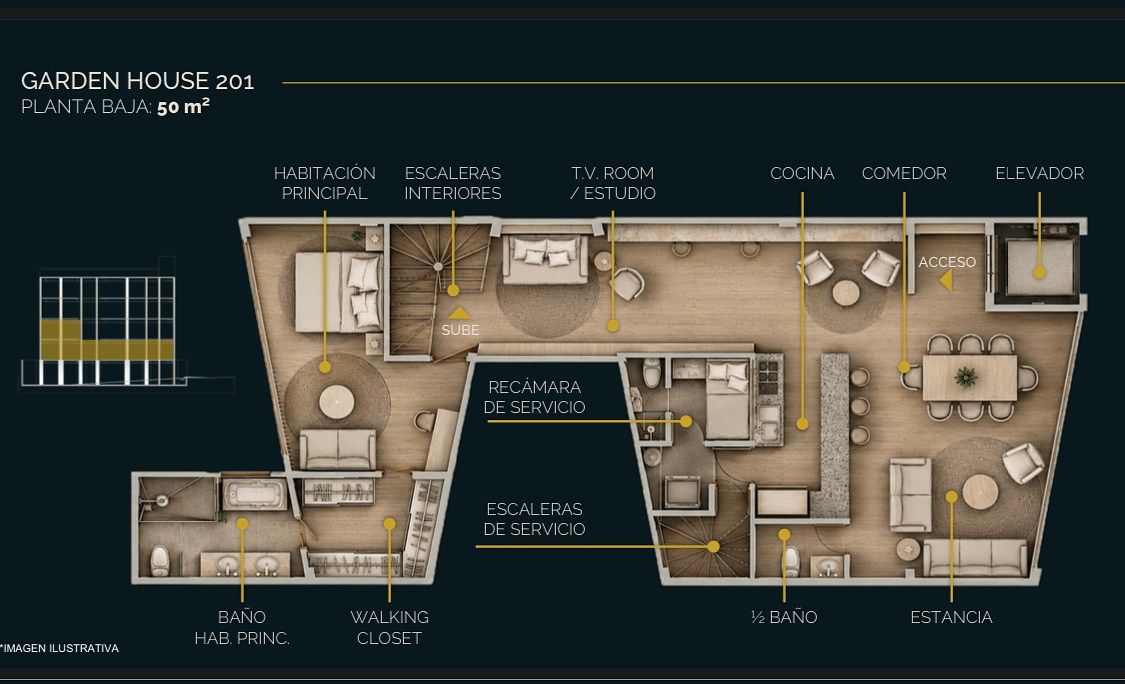 Apartamento em Polanco V Sección, Miguel Hidalgo, foto 6 de 7
