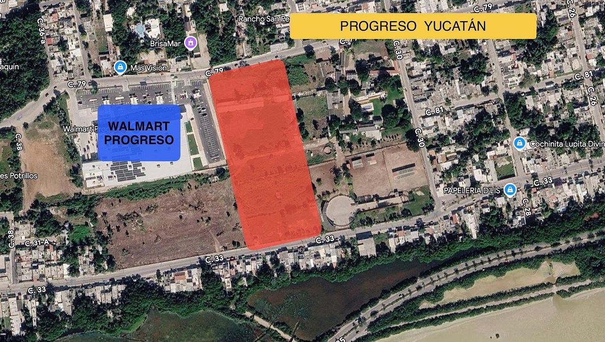 TERRENO PARA ALUGUEL AO LADO DO WALMART PROGRESO YUCATÁN, foto 1 de 2