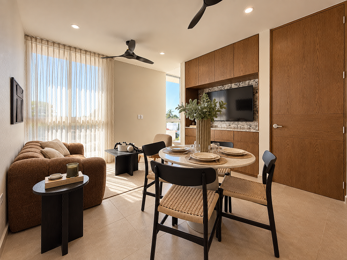 | Departamento NUEVO en venta en planta baja dentro de Mérida |