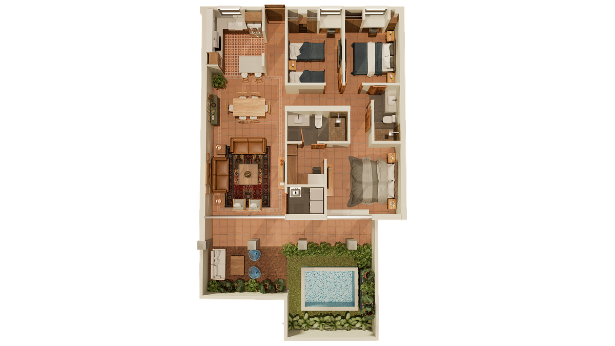 Radisson Chapala | La Isla Townhouse: 3 Recámaras con Jardín y Jacuzzi Privado - foto 5