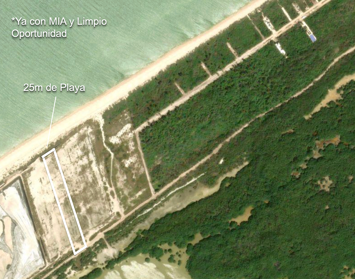 Land, 25m Beachfront, Sisal, Yucatán - foto 1