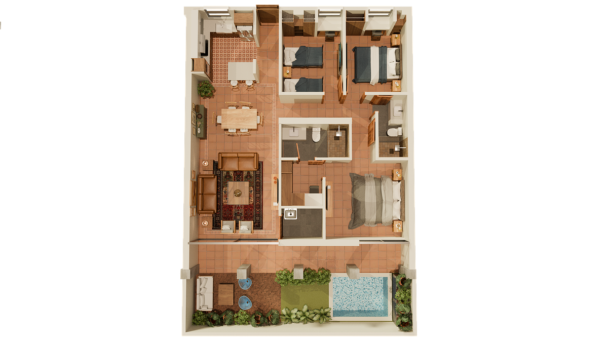 Radisson Chapala | La Isla Townhouse: 3 Bedrooms with Garden and Private Jacuzzi - foto 5