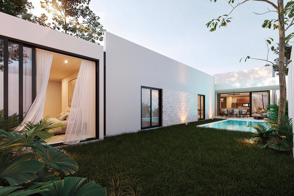 Casa de una planta en venta en Cholul fuera de privada - foto 4