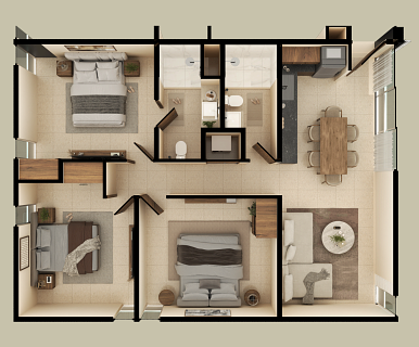 DEPARTAMENTO EN PREVENTA EN PLANTAR, MODELO FLORES | DZITYA, MÉRIDA - foto 4
