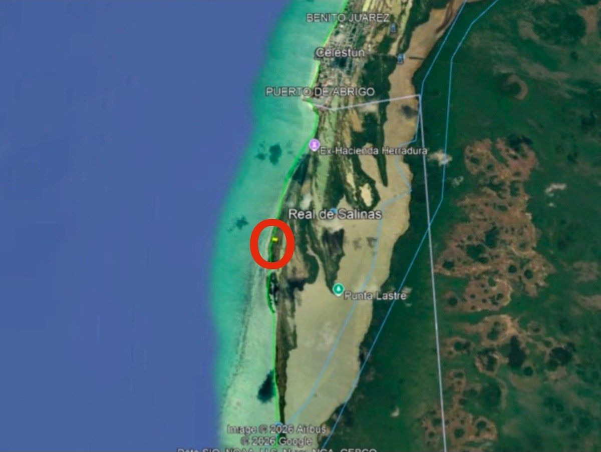 Terreno en venta frente al mar en Celestún | 20 m de playa - foto 4