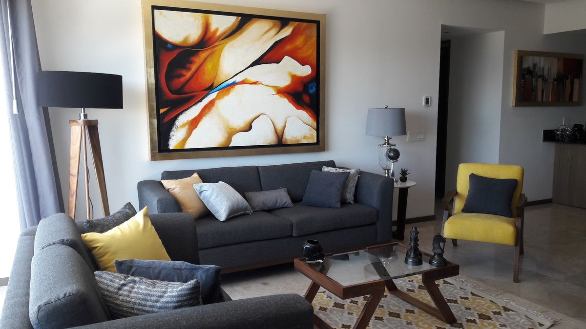 6 of 48: sala con muebles de tres piezas