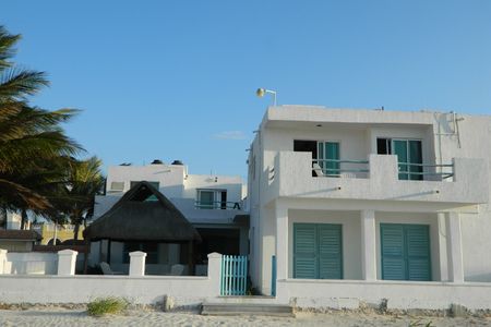 Departamento amueblado frente al mar en Progreso, Yucatán.