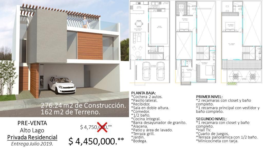 Casa en pre venta en Alto Lago 3 niveles | EasyBroker