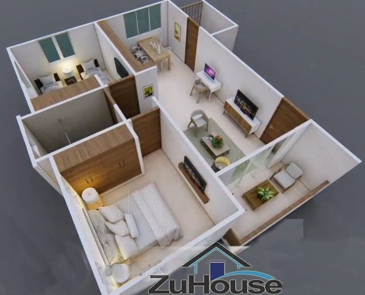10 de 10: Modelo de 2 Habitaciones