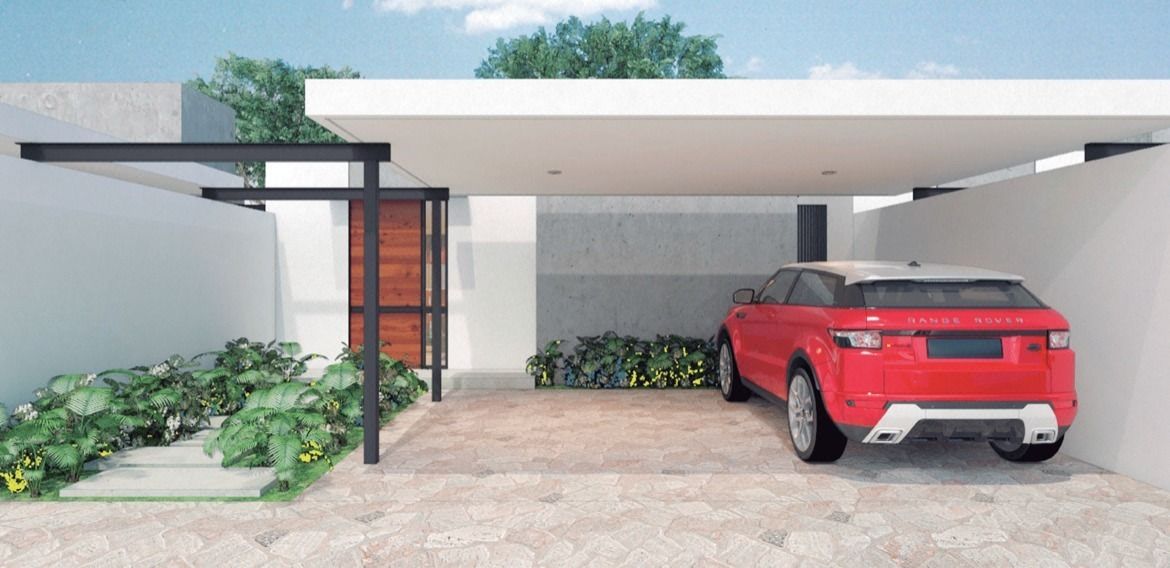 Casa de Una Planta en Venta en Mérida, Privada Campo Cielo Mod. One Floor 2 Rec.