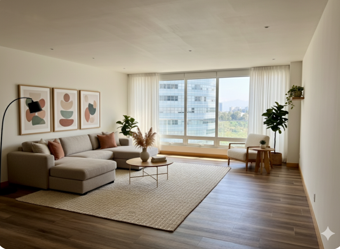 1 de 29: Amplia Sala con preciosa  vista