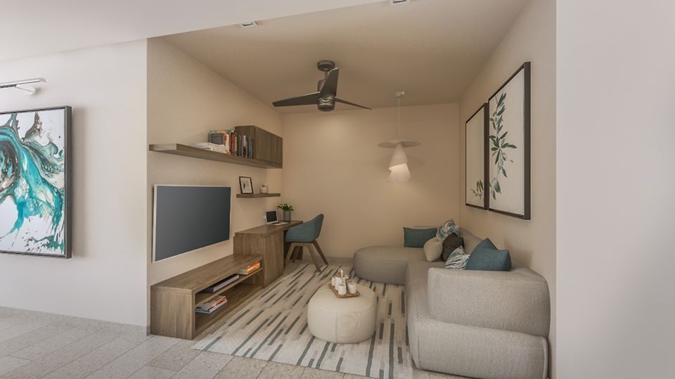 3 de 14: Estancia familiar departamento muestra 